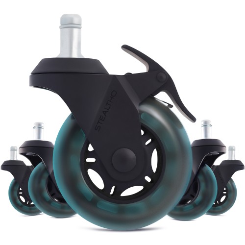 Колеса для офісного крісла STEALTHO Magic Office Chair Caster Wheels, зі стопором