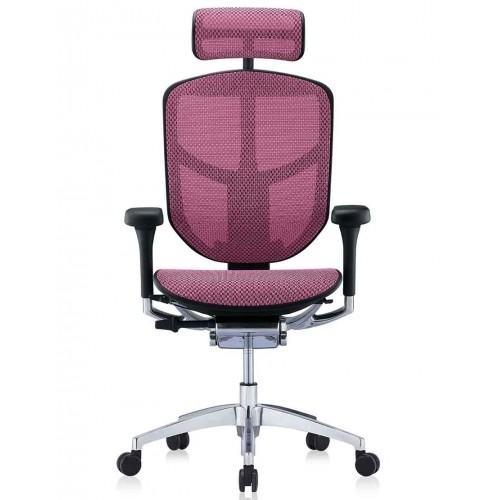 Крісло ENJOY ELITE 2 (EJE2-AB-HAM-5D-L, сітка T-168-B5 Pink), ергономічне