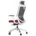 Крісло офісне SWIFT GHW RED ALU, ергономічне, білий корпус