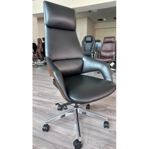 Кресло кожаное FK005-A, цвет черный