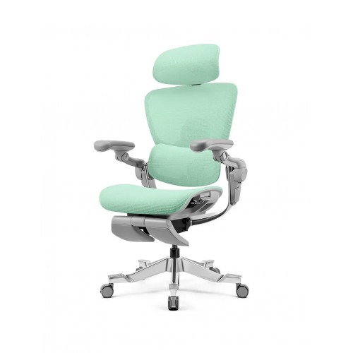 КРЕСЛО HINOMI H2 PRO MINT GREEN, эргономичное, с подставкой для ног
