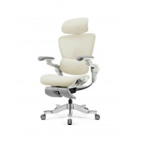 КРІСЛО HINOMI H2 PRO CREAM WHITE, ергономічне, з підставкою для ніг