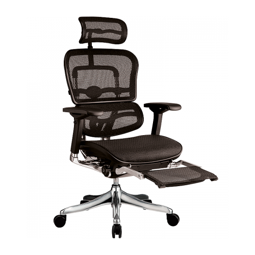 Крісло Ergohuman Plus, чорна сітка з підставкою для ніг, Comfort Seating