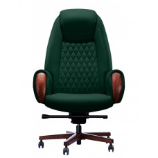 Кресло руководителя Боинг GL, кожа зеленая