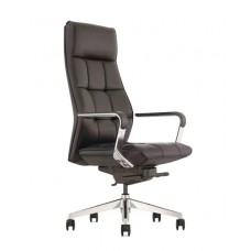 Крісло офісне А2116, для керівника, шкіряне, коричневе